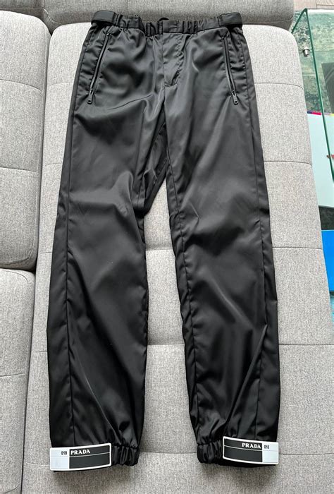 prada nylon gabardine track pants|prada nylon shoes.